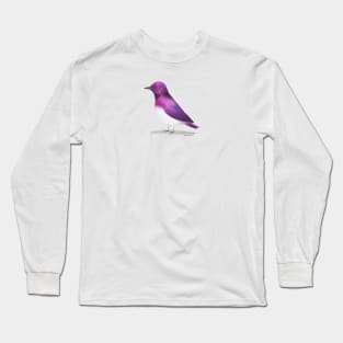 Violet Backed Starling Bird Long Sleeve T-Shirt